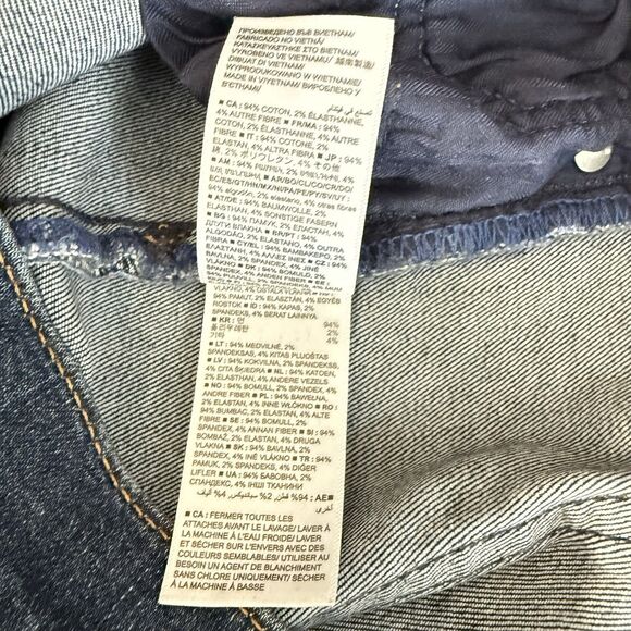 GAP Jeans Size 30 Classic Straight Medium Blue Denim Stretch Mid Rise Cropped - Picture 14 of 16